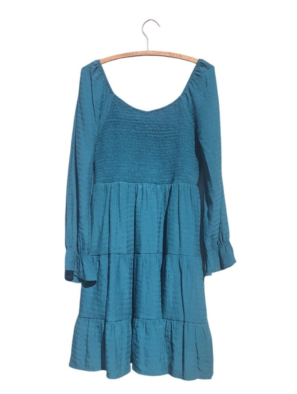 🩵 Annebouti Ruffled Long-Sleeve Dress 🩵